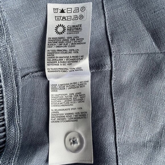 NEW Reformation Everett Linen Sleeveless Midi Dress Cornflower Blue | US 0 UK 4 - Picture 10 of 13